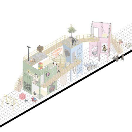 Liveable Cities and Urban Creativity through Serious Gaming in Public Space for Participation and Democracy in Rotterdam Concept Isometric 02